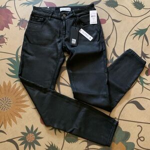 DL 1961 shiny black jeans